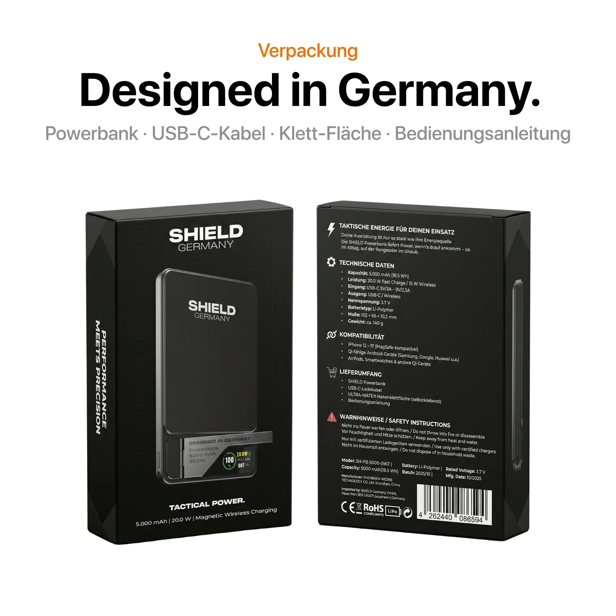 Tactical Powerbank - 5.000 mAh Wireless