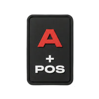Rubberpatch Blutgruppe A+ (POS)