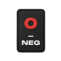 Rubberpatch Blutgruppe 0- (NEG)