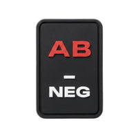 Rubberpatch Blutgruppe AB- (NEG)