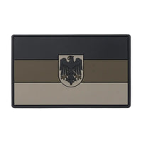 Rubberpatch DE-Flagge - Steingrau Oliv