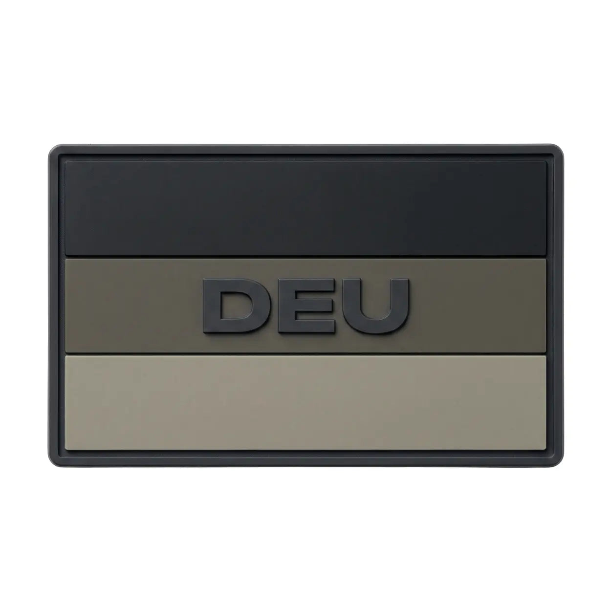 Rubberpatch DEU-Flagge - Steingrau Oliv