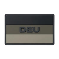 Rubberpatch DEU-Flagge - Steingrau Oliv