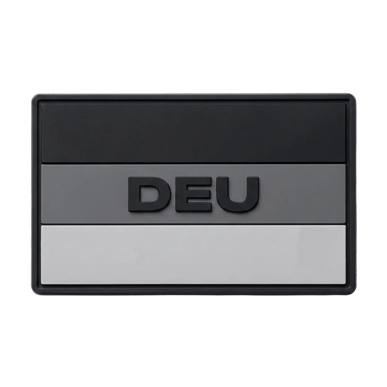 Rubberpatch DEU-Flagge - Grau