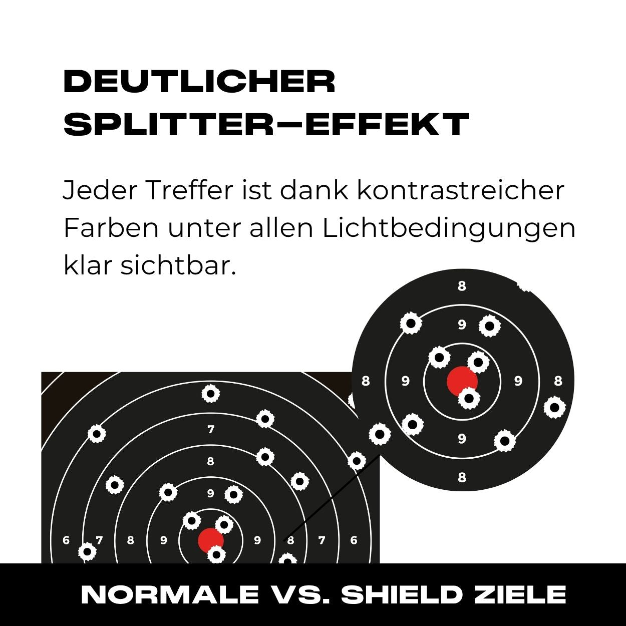 SHIELD Splatter Targets 10er Pack 26x26cm - 09