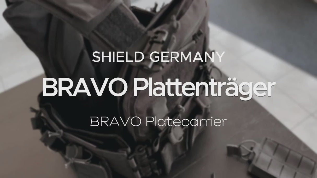 SHIELD Germany Plattenträger BRAVO Schwarz SK4 / NIJ IV