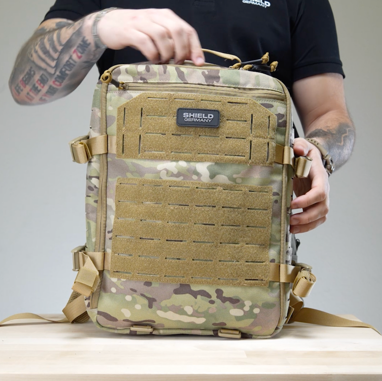 12L backpack in multicam