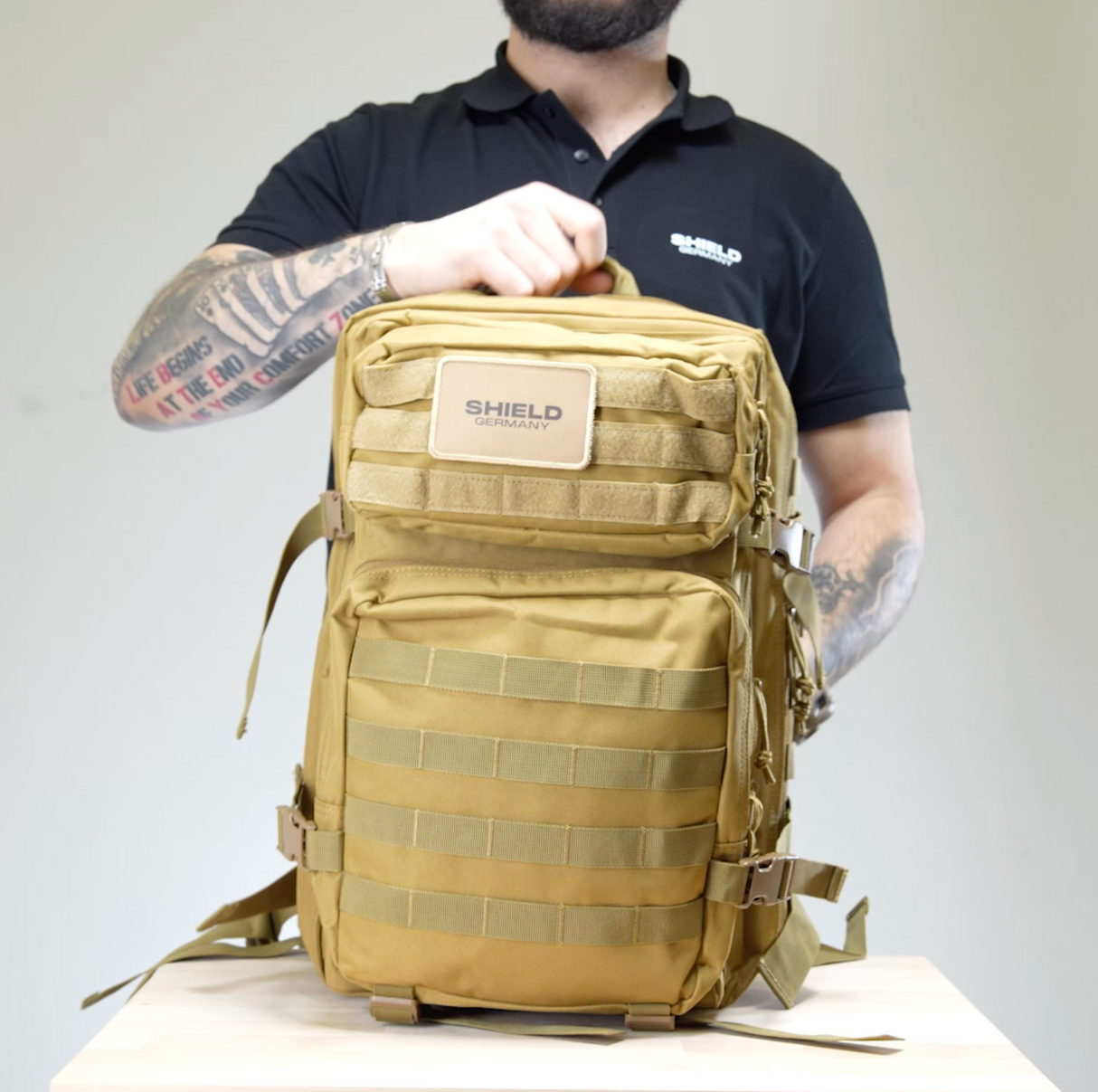 45L backpack ECHO in coyote