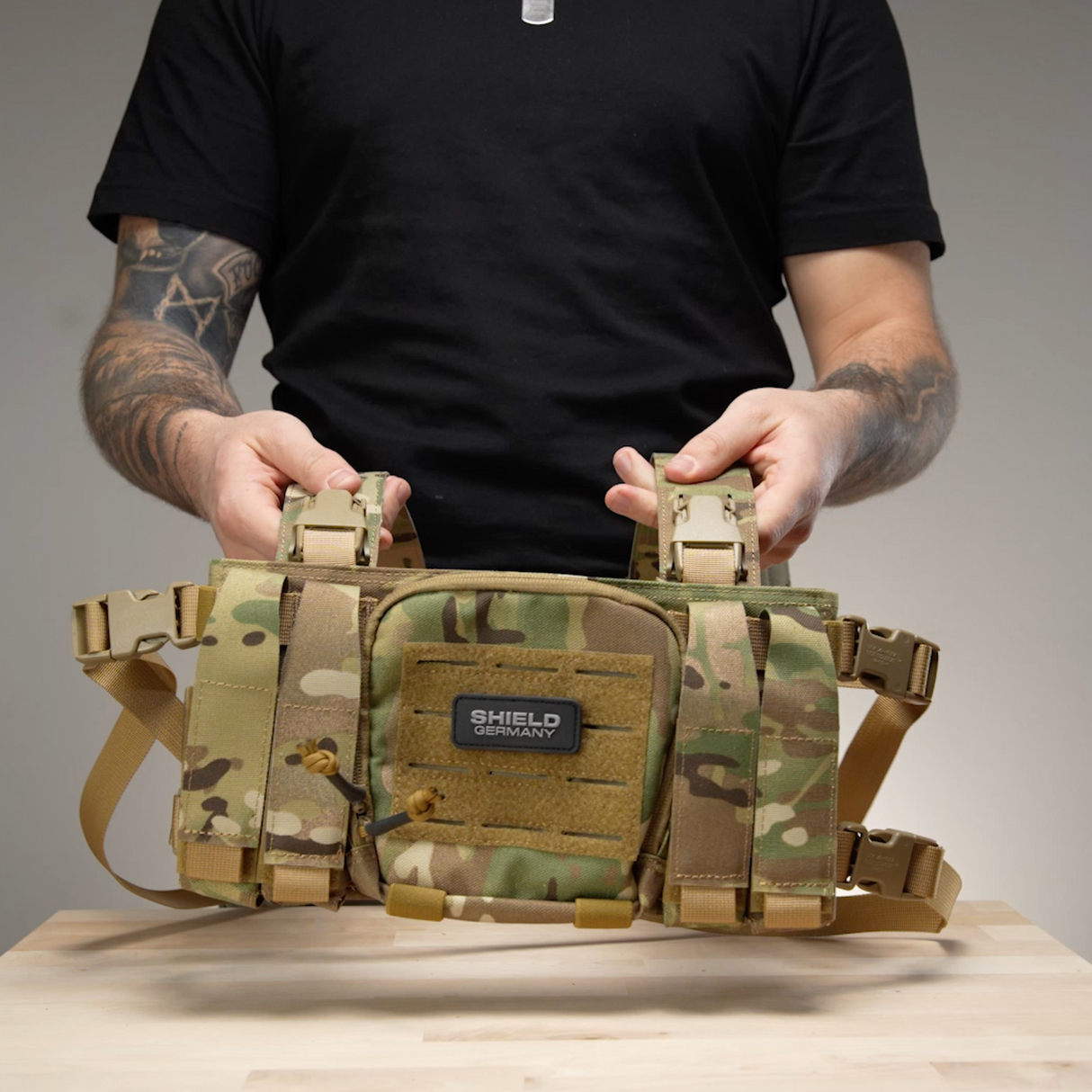 Chest Rig BRAVO in multicam