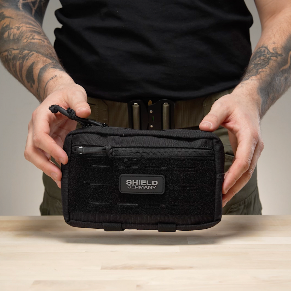 Utility Pouch BRAVO rectangular in black