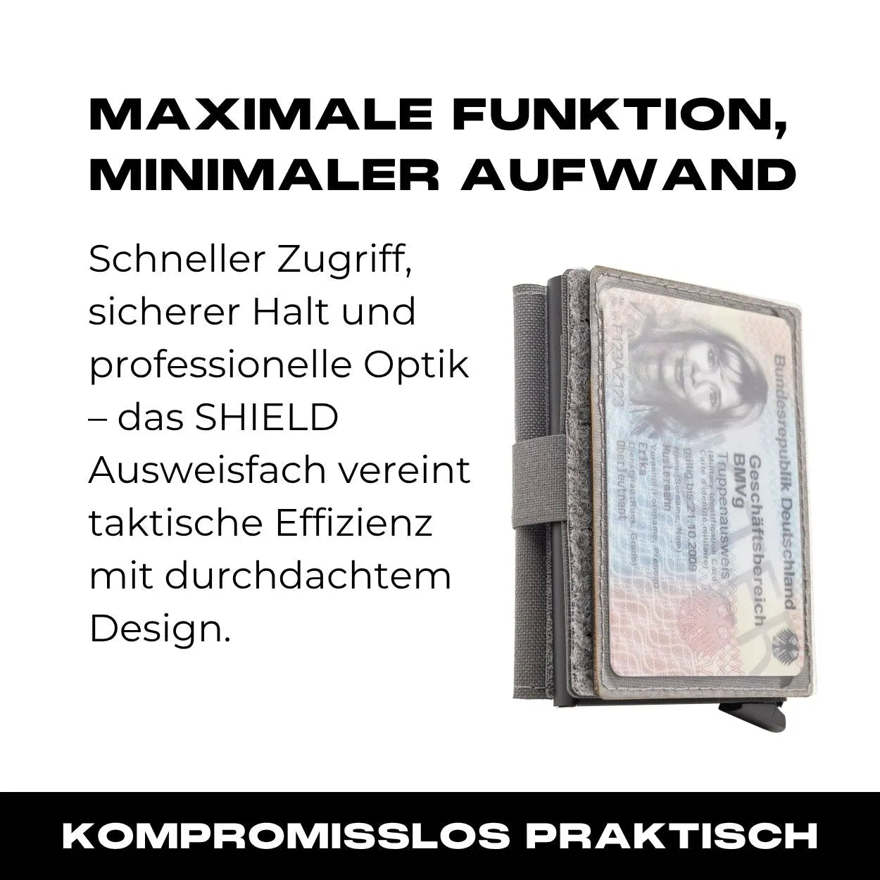 Ausweisfach mit Hakenklett in WG