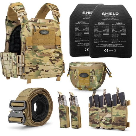 BRAVO Plattenträger - All in One Bundle - Multicam Hell