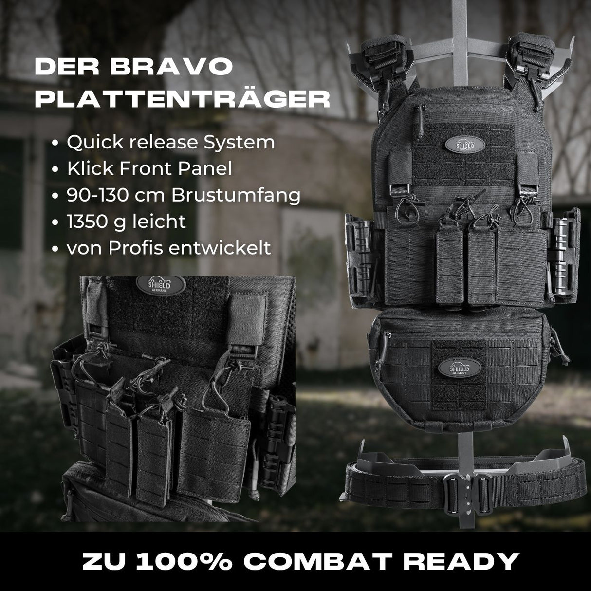 BRAVO Plate Carrier - Ready to play Bundle black