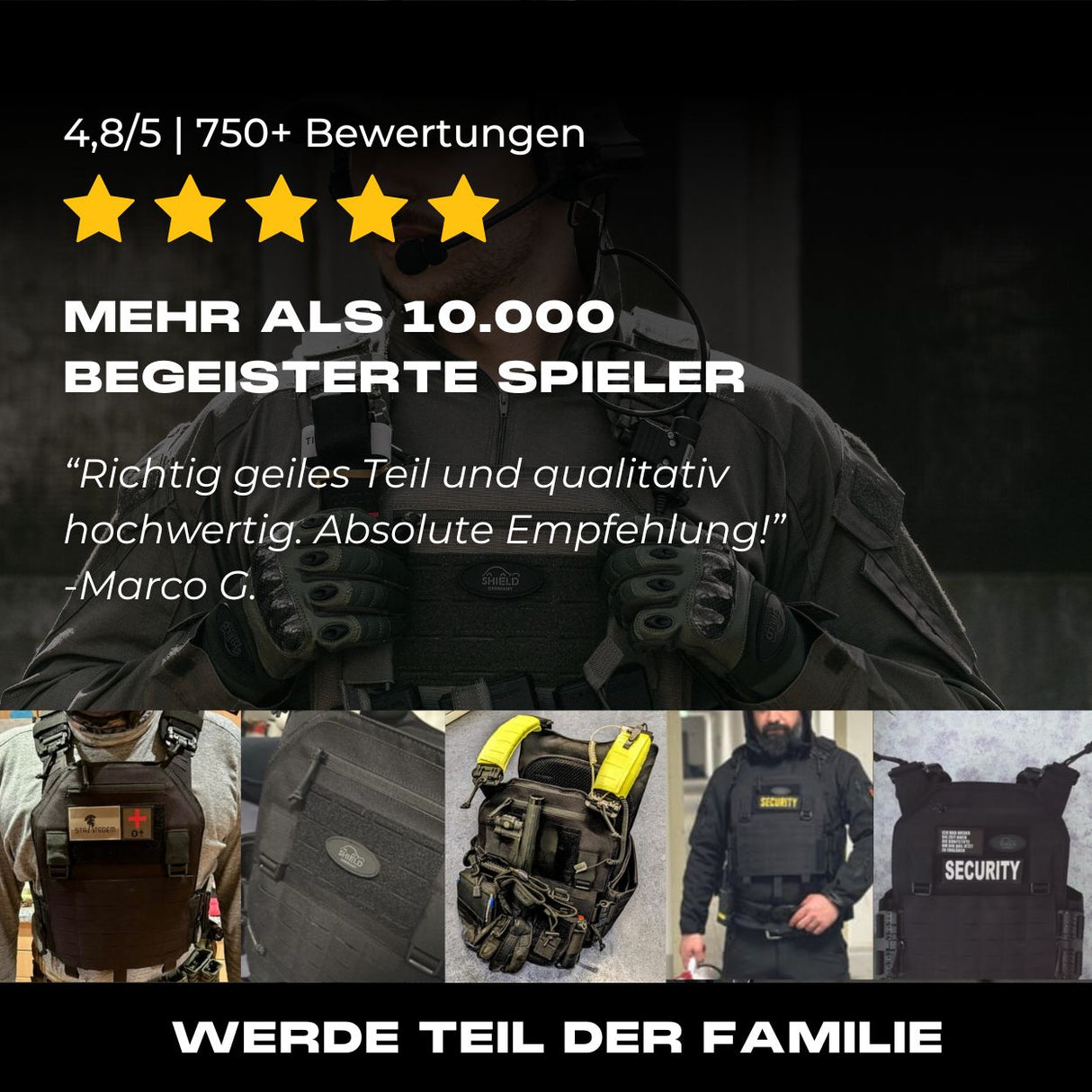 BRAVO Plattenträger - All in One Bundle - Schwarz