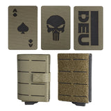 Tactical Wallet Steingrau Oliv inkl. 3 Lasercut Patches