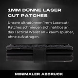 Tactical Wallet Schwarz inkl. 3 Lasercut Patches