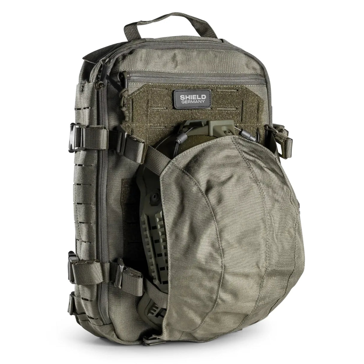 12L backpack in stone grey-olive