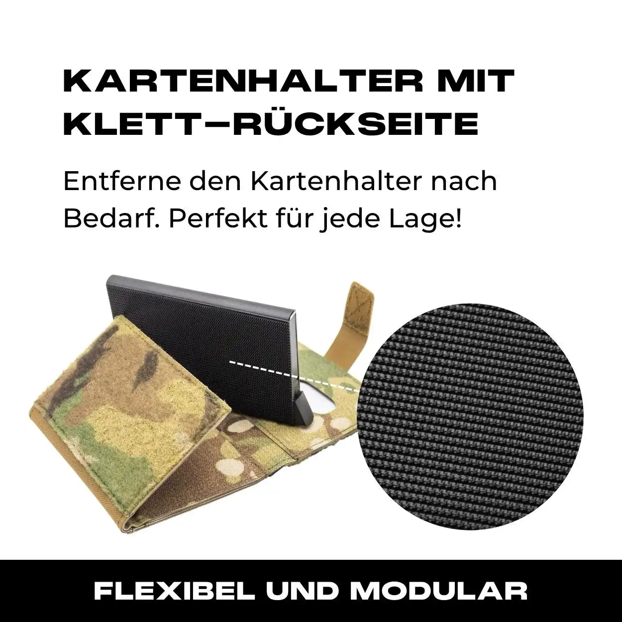 Tactical Wallet inkl. 3x Patch + Münzfach - Multicam Hell