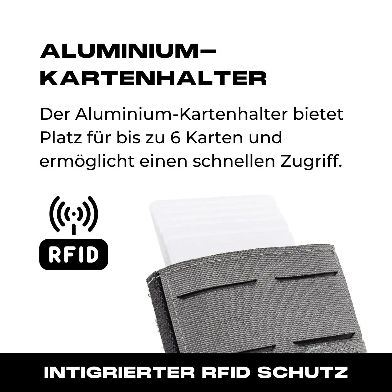 Tactical Wallet inkl. 3x Patch + Münzfach - Wolfgrey