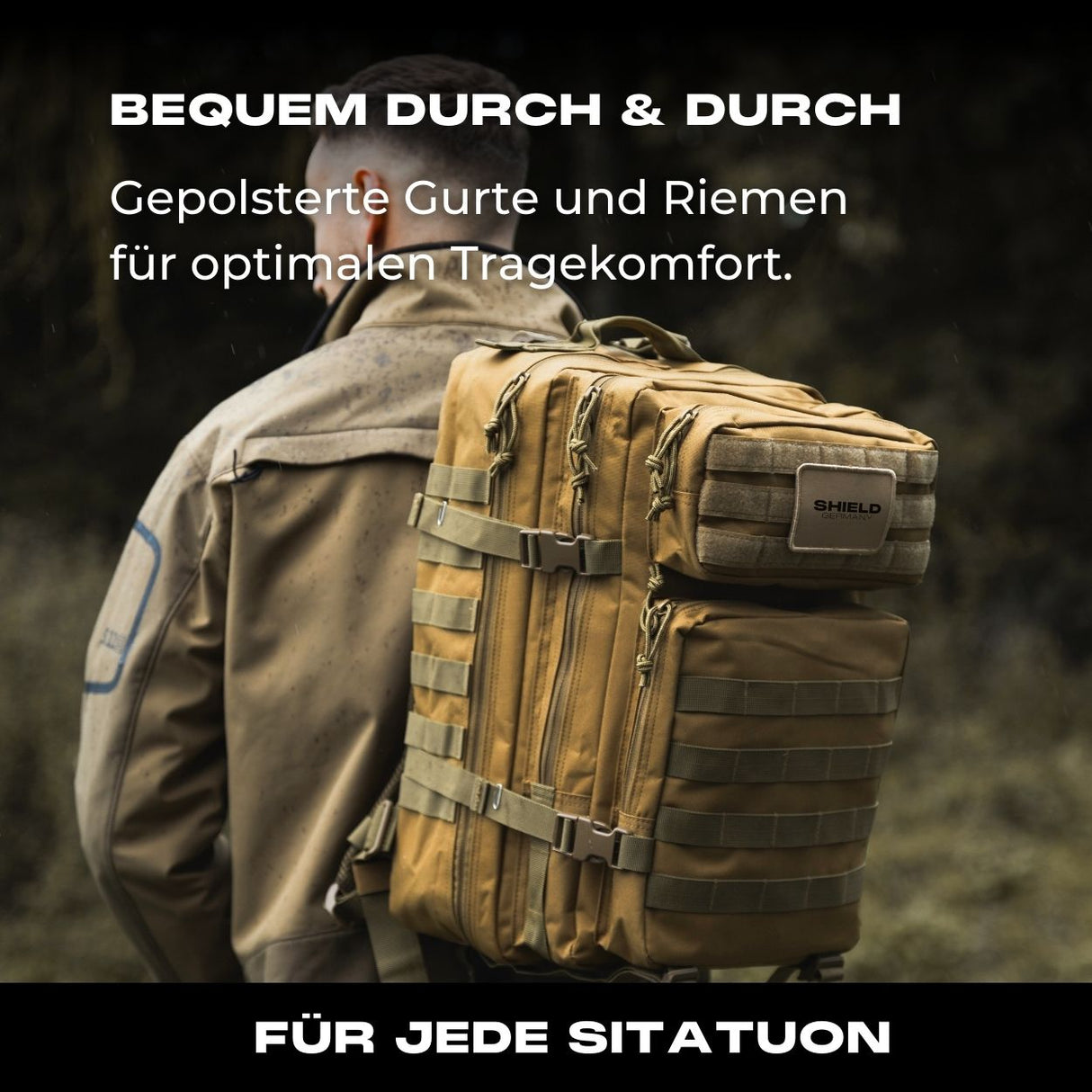 45L backpack ECHO in coyote