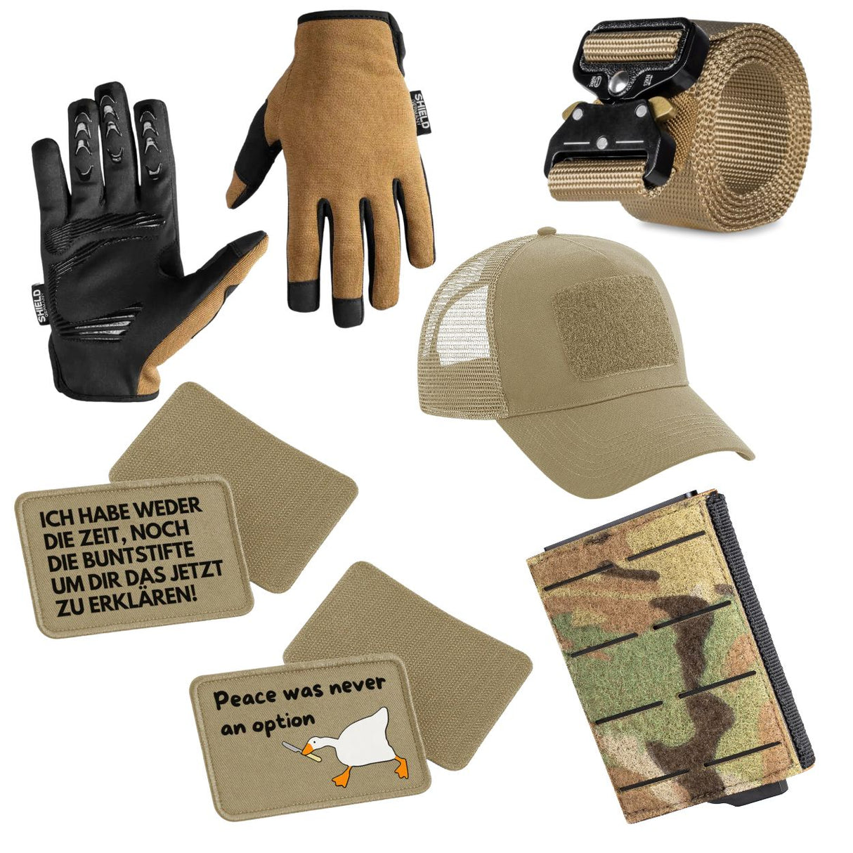 EDC Bundle in coyote / multicam - mit Tactical Wallet