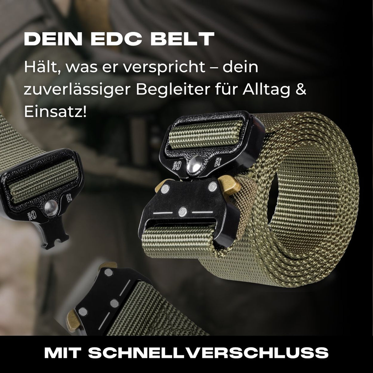 EDC Bundle in steingrau- oliv - mit Tactical Wallet