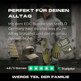 EDC Bundle in steingrau- oliv - mit Tactical Wallet