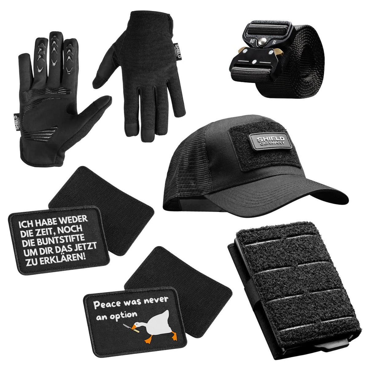 EDC Bundle in schwarz - mit Tactical Wallet