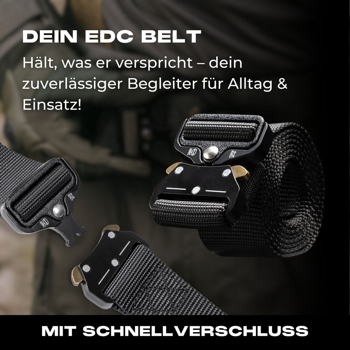 EDC Bundle in schwarz - mit Tactical Wallet