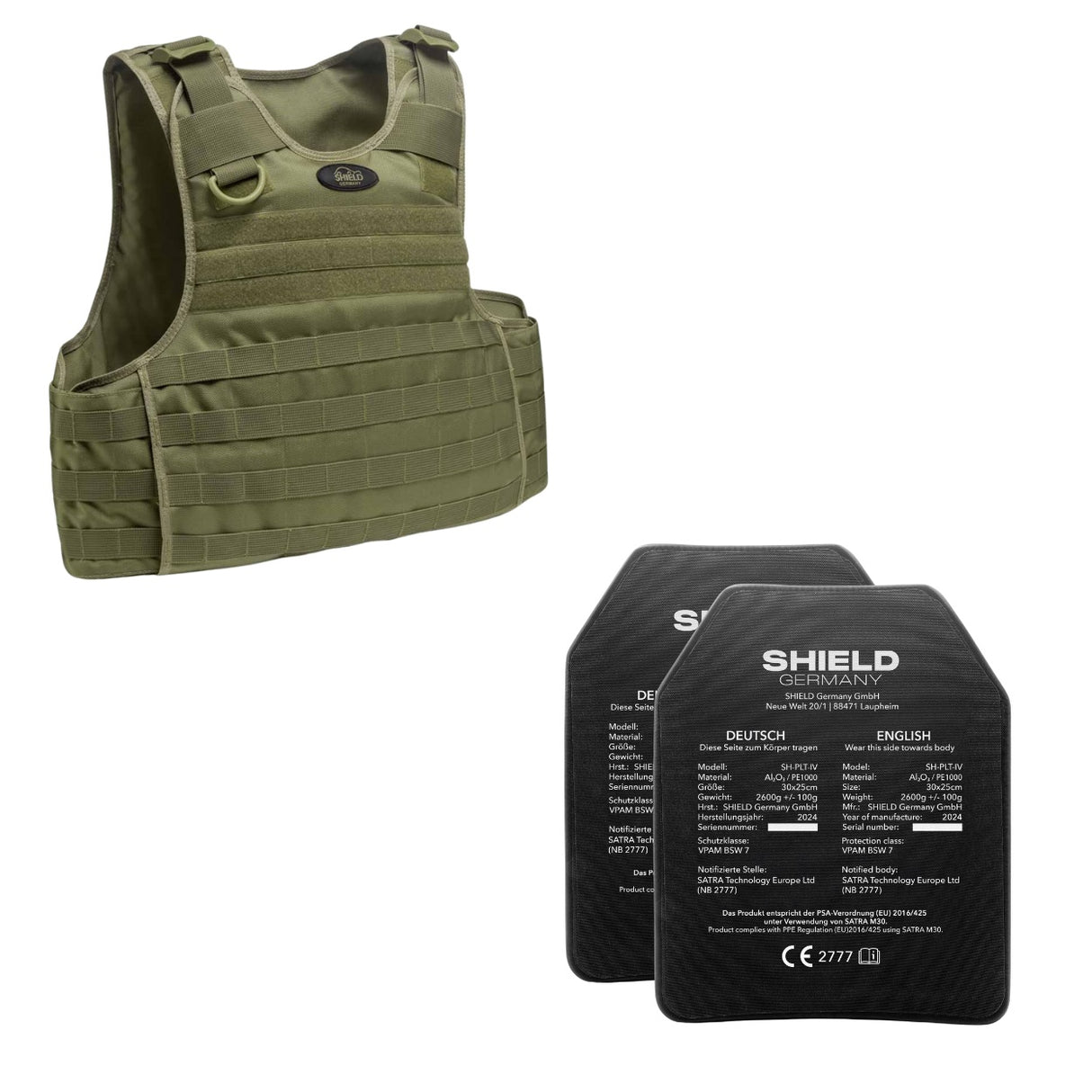 ALPHA tactical vest - olive SK1 to SK4