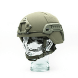 NIJ-IIIA MICH Helm + Rails in Steingrau Oliv (59-62cm)