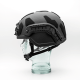 NIJ-IIIA MICH Helm + Rails in Schwarz (59-62cm)