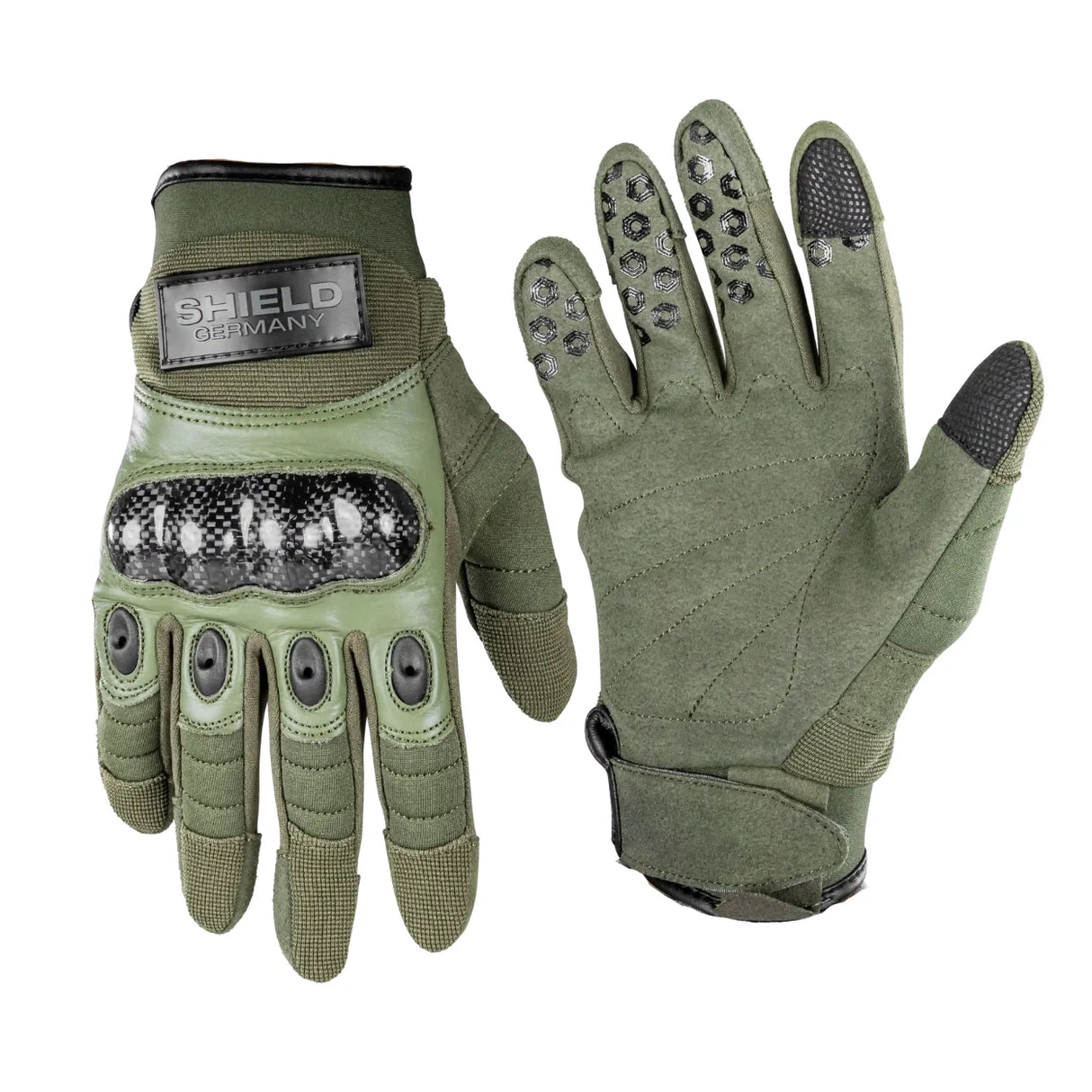 Tactical Carbon Einsatzhandschuh - OLIV