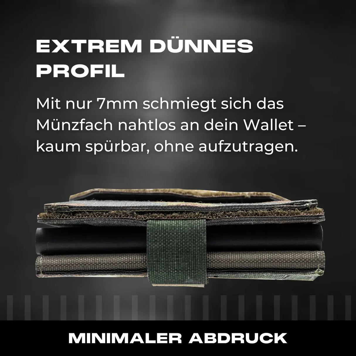 Tactical Wallet Münzfach - 5-Farben Flecktarn