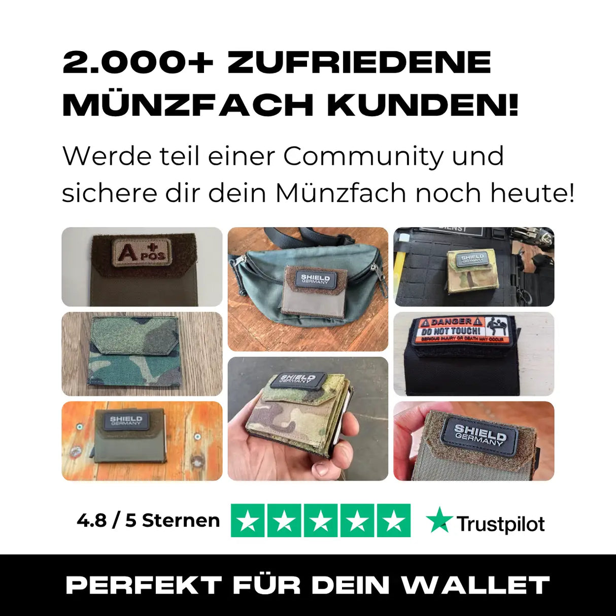 Tactical Wallet Münzfach - Coyote