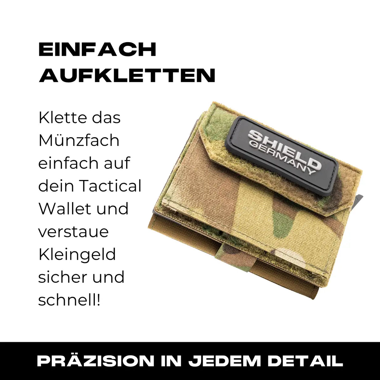 Tactical Wallet Münzfach - Multicam Hell