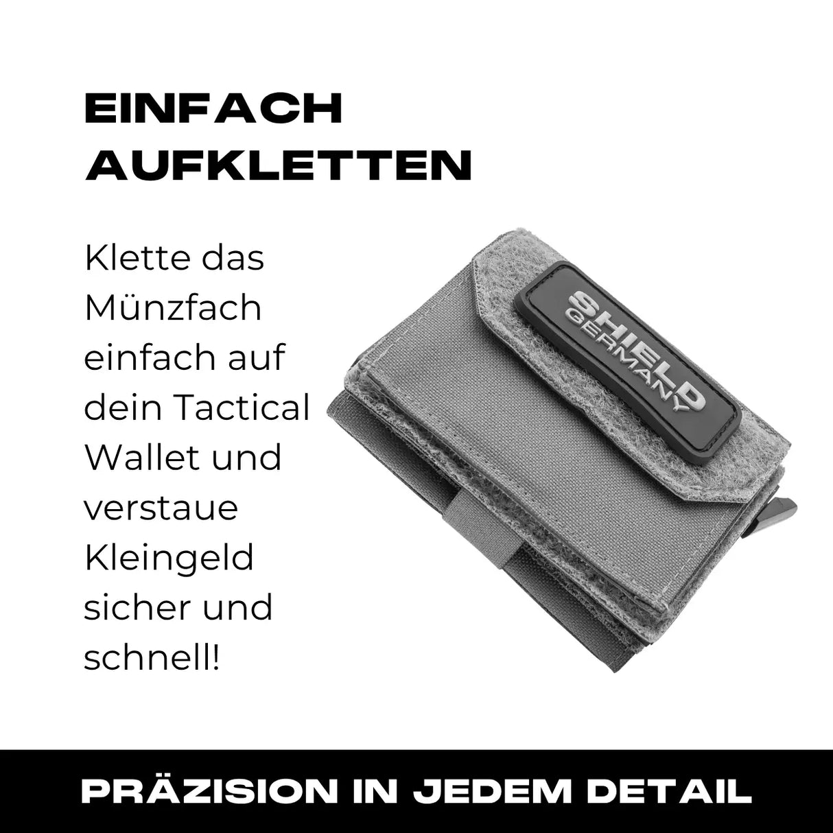 Tactical Wallet Münzfach - Wolfgrey