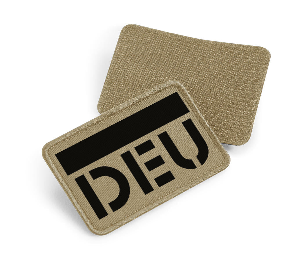 Velcro patch 10 x 6.5cm - DEU