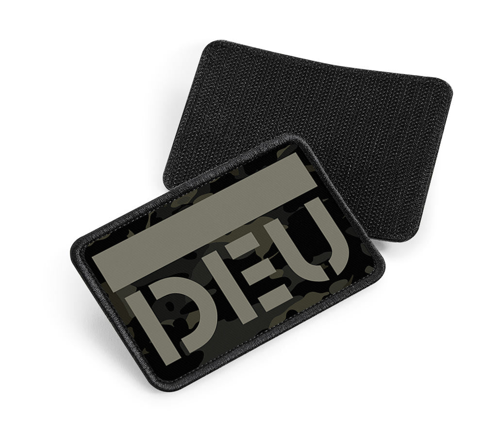 Velcro patch 10 x 6.5cm - DEU