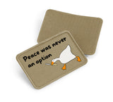 Velcro patch 10 x 6.5cm - no peace