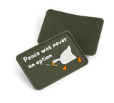 Velcro patch 10 x 6.5cm - no peace