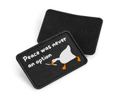 Velcro patch 10 x 6.5cm - no peace