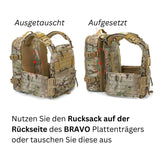 12L Rucksack in Schwarz