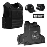 Security Bundle - Delta Tactical Weste, Gürtel, Cap & Patch