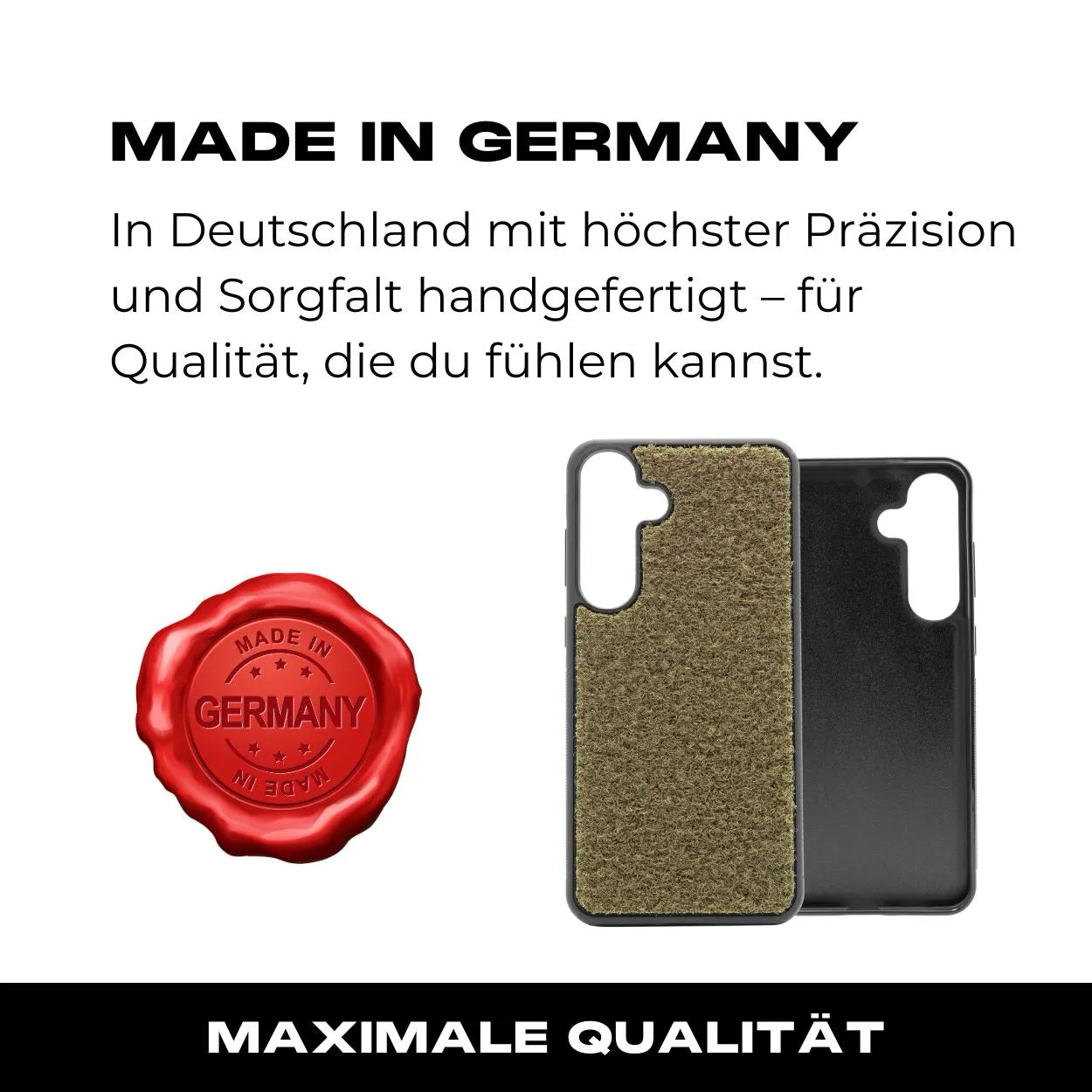 Tactical Case mit Steingrau Oliv Flauschklett - Samsung Galaxy S23 Reihe