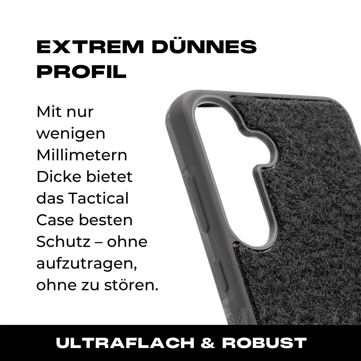 Tactical Case mit schwarzem Flauschklett - Samsung Galaxy S25 Reihe