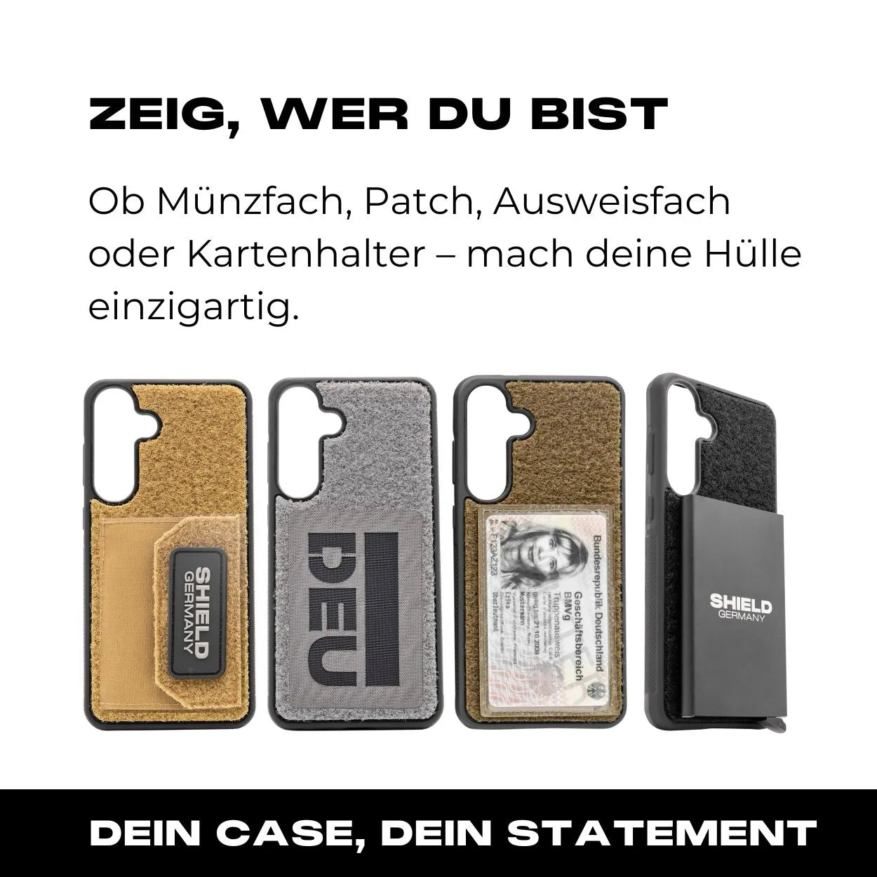 Tactical Case mit Wolfgrey Flauschklett - Samsung Galaxy S25 Reihe
