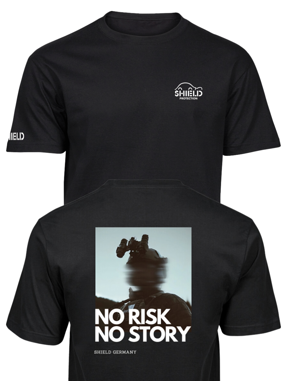 SHIELD Germany "No risk no story" T-Shirt schwarz