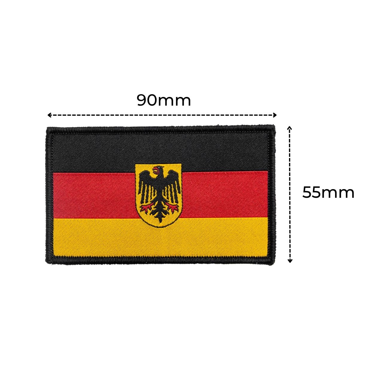 Web-Patch - DE Flagge mit Adler - 9 x 5,5cm